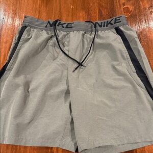 Nike Men's Athletic Shorts in Gray and Black